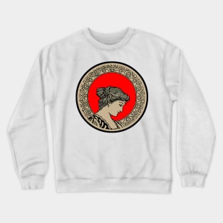 woman profile Crewneck Sweatshirt